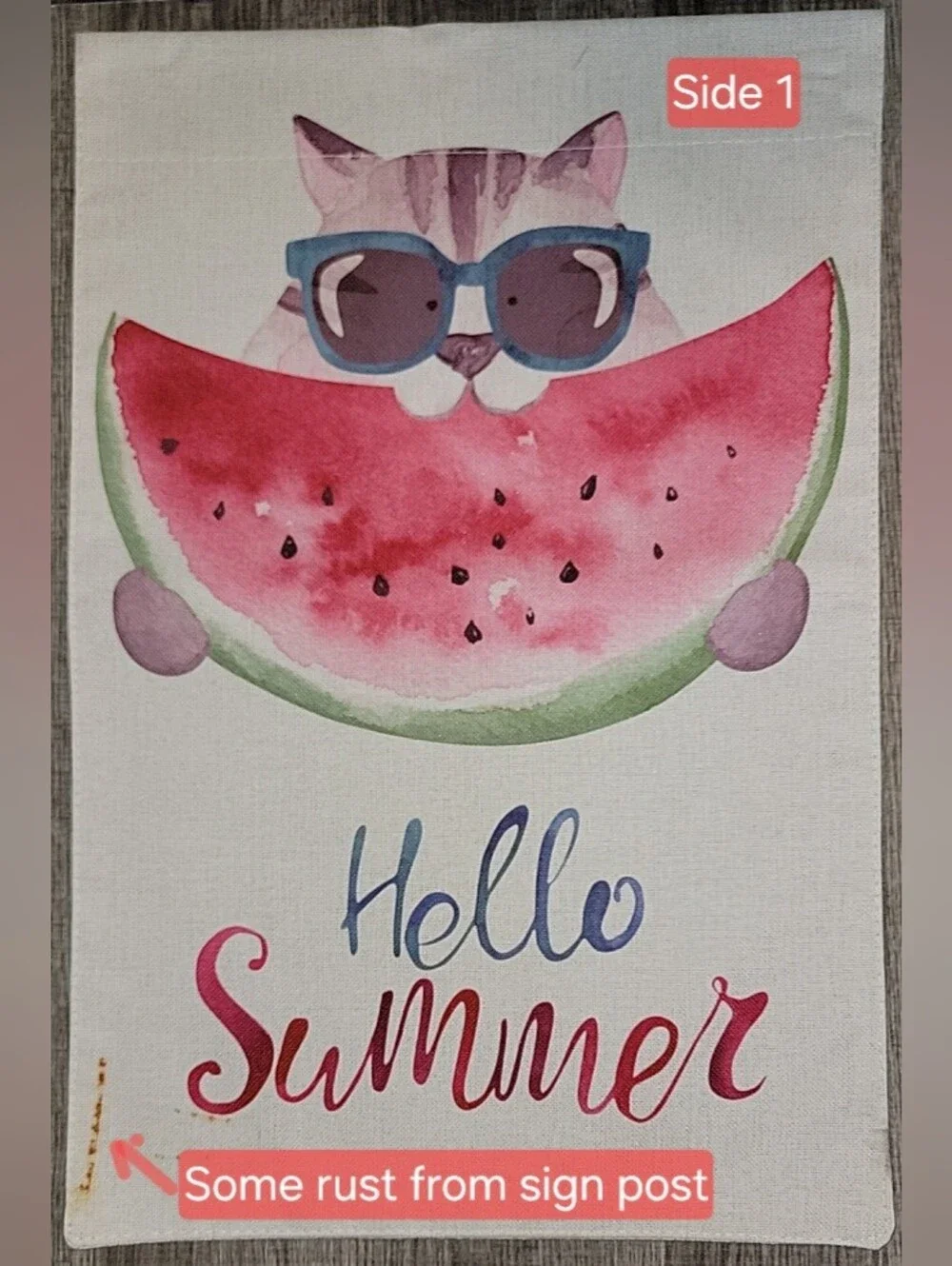 Decorative Summer Garden Flag. 